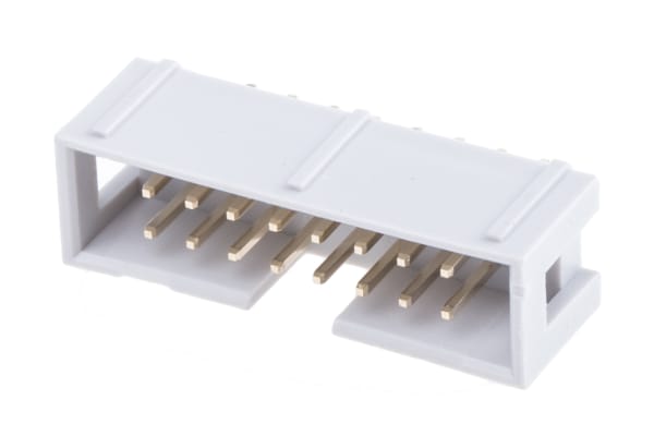 Product image for 16way IDC straight boxed header,25.7mm L