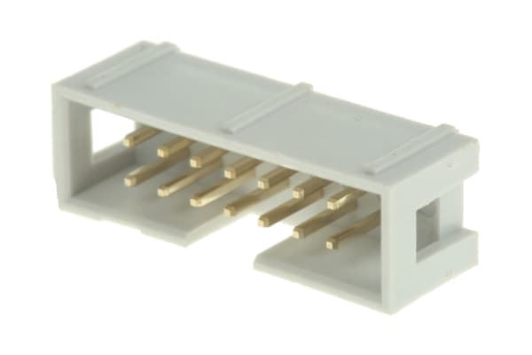 Product image for 14way IDC straight boxed header,25.7mm L