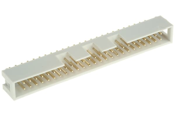 Product image for 50way IDC straight boxed header,25.7mm L