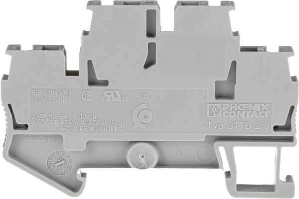 Product image for Double level term block,STTB2.5,grey