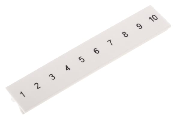 Product image for Marker strip,10section,numbered,ZB5