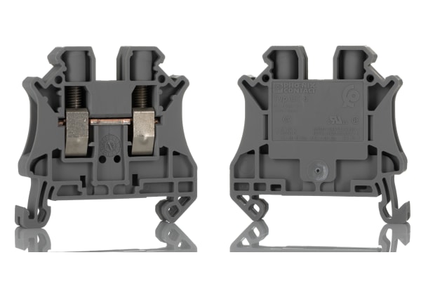 Product image for Din rail terminal block,UT6,grey