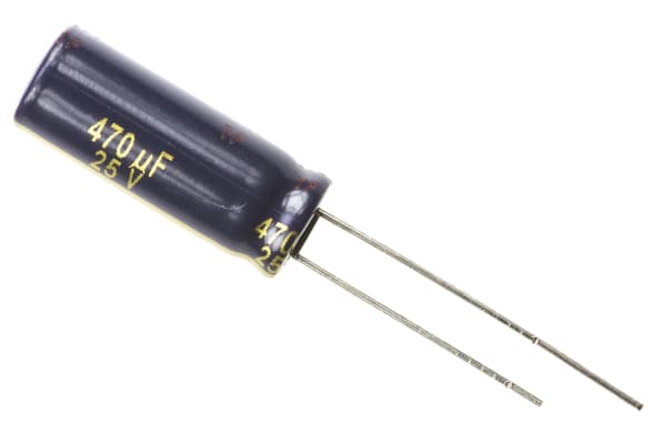 Product image for FC radial elec cap 470uF 25V