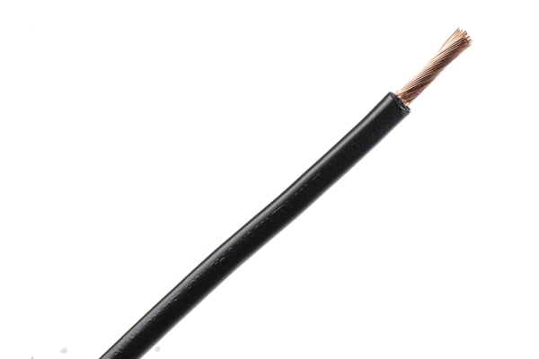 Product image for Black tri-rated cable 10.0 mmsq CSA