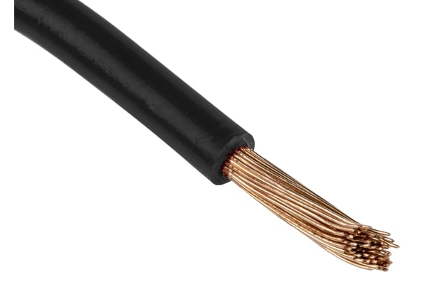 Product image for Black tri-rated cable 16.0 mmsq CSA