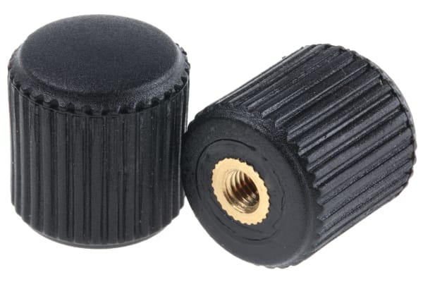 Product image for knurled thumb knob,polyamide,M5