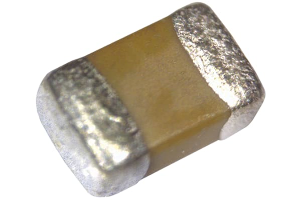 Product image for 0805 X7R ceramic capacitor, 16V 0.1uF