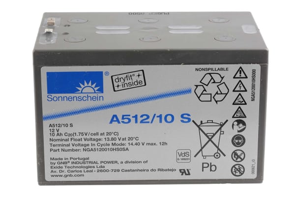 Product image for Sonnenschein NGA5120010HS0SA Lead Acid Battery - 12V, 10Ah