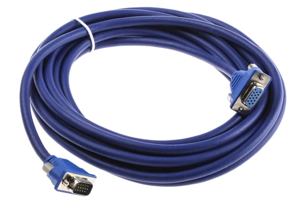 Product image for MALE /FEMALE LOW PROFILE AV CABLE 5M