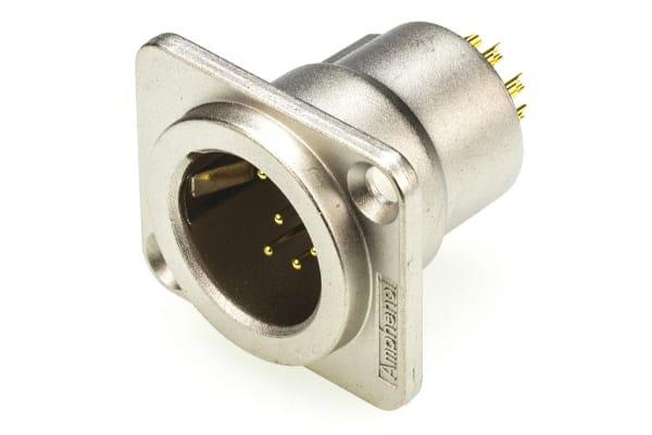 Product image for NICKEL 7 POLE D FLANGE PLUG