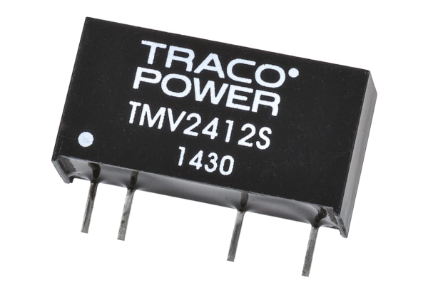 Product image for DC/DC converter,24Vin,12Vout 0.08A,1W