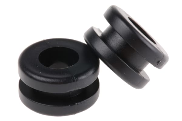 Product image for PVC Black grommet 15.5mm Bag 100