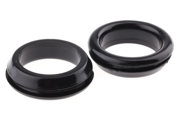 Product image for PVC Black grommet 30mm Bag 100