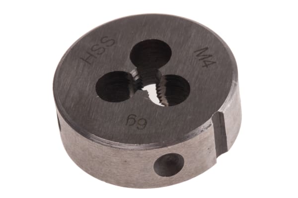 Product image for DIN HSS steel die,M4 0.7mm pitch, 25x9mm