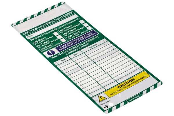 Product image for ScaffTag Scaffolding Tag