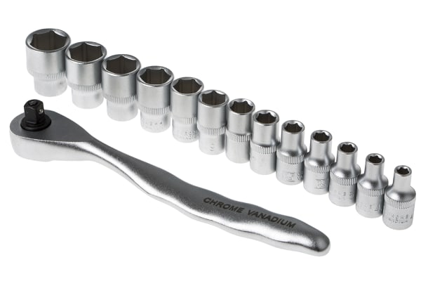 Product image for 14pcs 1/4 in. socket set, matt finish