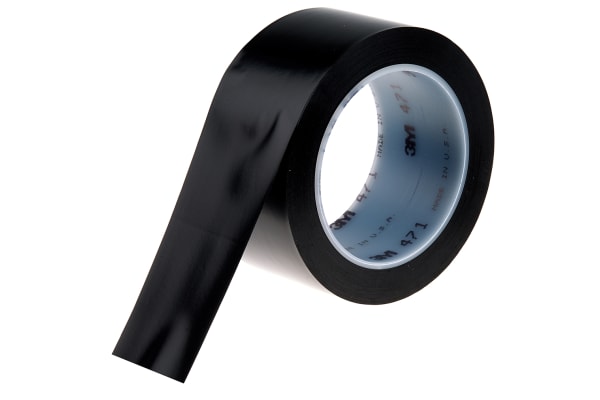 Product image for Vinyl tape 50 mm x 33 mm, black