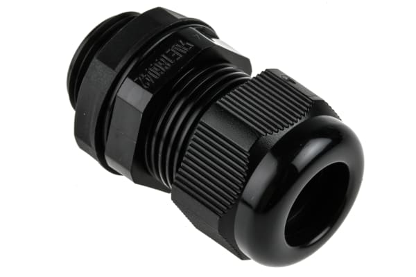 Product image for IP68 Black Nylon Gland, M20, 10-14mm