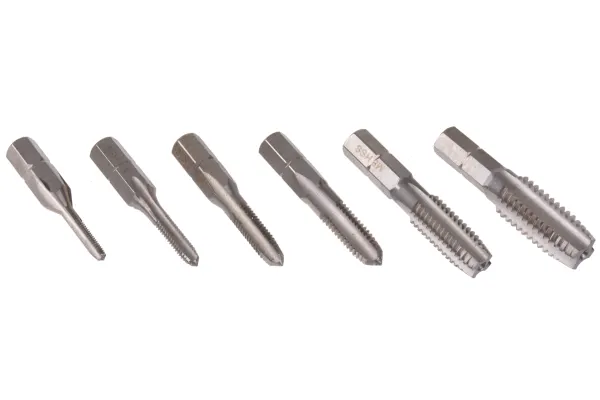 Product image for 1/4in 6 pcs hexagon drive tap set,M3-M10