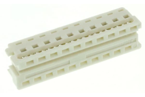 Product image for 20 way IDT housing,1.27mm pitch low prof