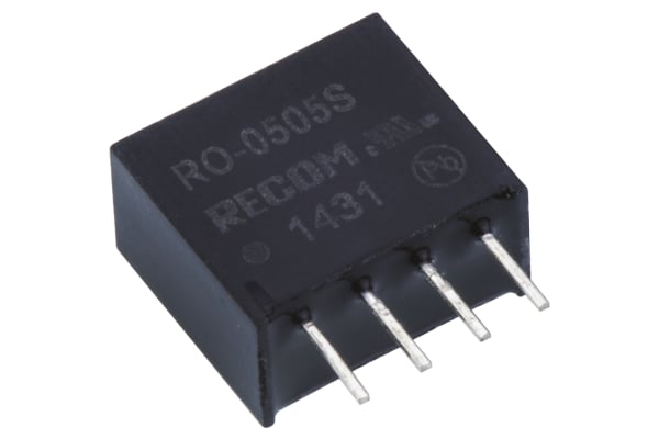 Product image for DC/DC CONVERTER,5VIN,5VOUT 200MA,1W