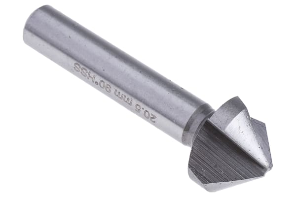 Product image for 90deg 3 flute countersink,20.5mm dia