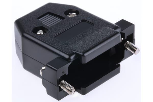 Product image for 15W STRAIGHT BLK PLASTIC DSUB BACKSHELL