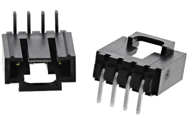 Product image for 2.54mm,housing,Cgrid,shrouded,90°,4w