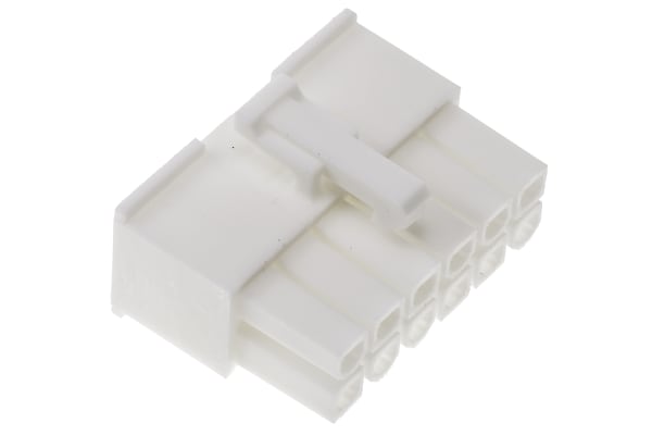 Product image for 12 way receptacle,Mini-Fit Jr,dual row