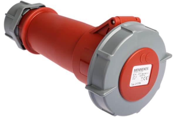 Product image for CONNECTOR RED 3P+E  32A 415V REEFER