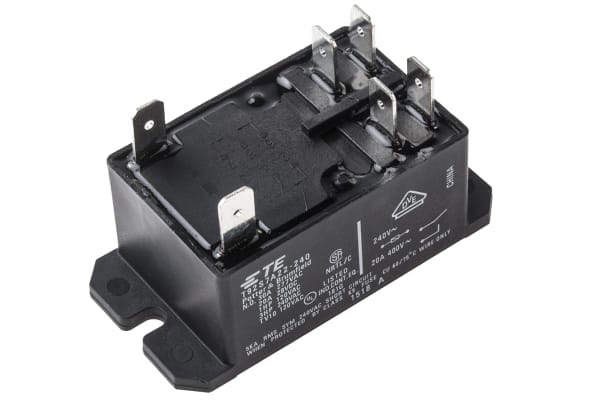 Product image for PCB RELAY DPST-NO 30A 240VAC,FLANGE MNT