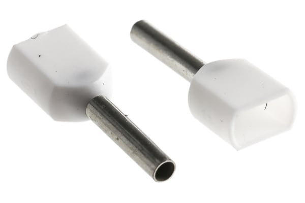 Product image for CRIMP,TUBULAR END SLEEVE,WHITE,2X0.50MM2