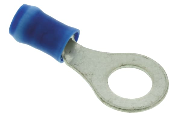 Product image for RING TERMINAL, PIDG,BLUE, AWG 17-13, M6