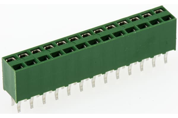 Product image for 2.54mm,Header,rcpt,vert,DR,13W,HV100,Au