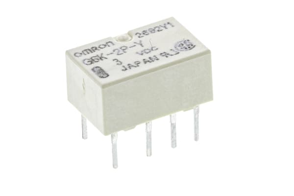 Product image for RELAY DPDT PCB SUB-MINIATURE UL,1A 3VDC