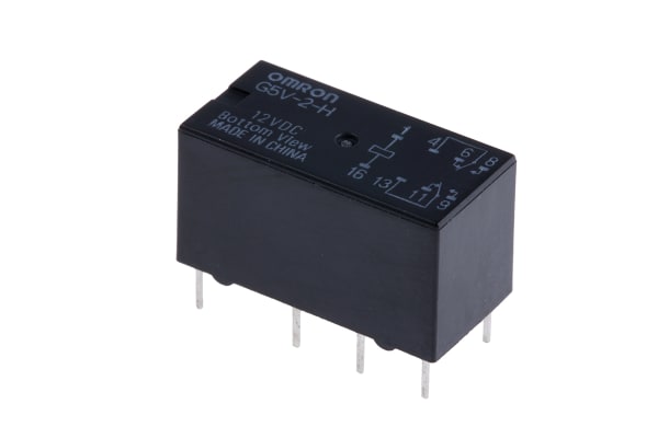 Product image for RELAY DPDT PCB HIGH SENSITIVITY,2A 12VDC