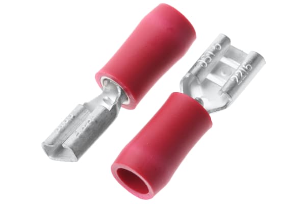 Product image for CRIMP TERM FEMALE RED 187 FOR 0.5 TAB