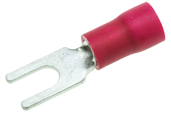 Product image for CRIMP TERM FORK RED 3.2MM 5.6 WIDTH