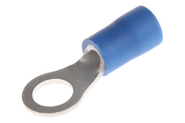 Product image for CRIMP TERMINAL RING BLUE 16-14AWG 5MM