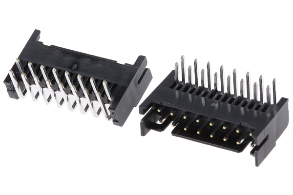 Product image for Hirose, DF11, 16 Way, 2 Row, Right Angle PCB Header