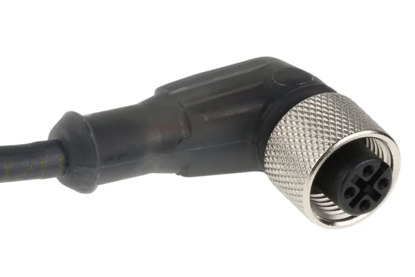 Product image for Prewired Connector M12 4Pin Elbow 10m