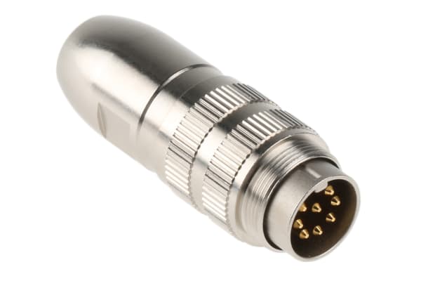 Product image for Lumberg 8 Pole Din Plug, DIN EN 60529, 5A, 60 V ac IP68