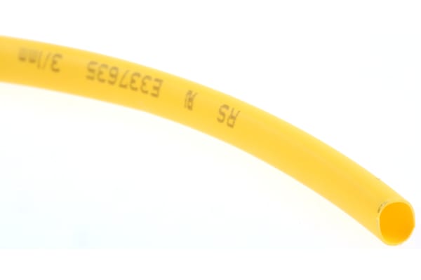 Product image for Yellow heatshrink tube 3/1mm i/d