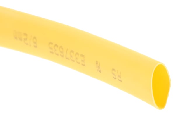 Product image for Yellow heatshrink tube 6/2mm i/d