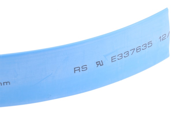 Product image for Blue heatshrink tube 12/4mm i/d