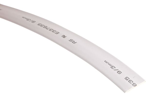 Product image for White heatshrink tube 9/3mm i/d