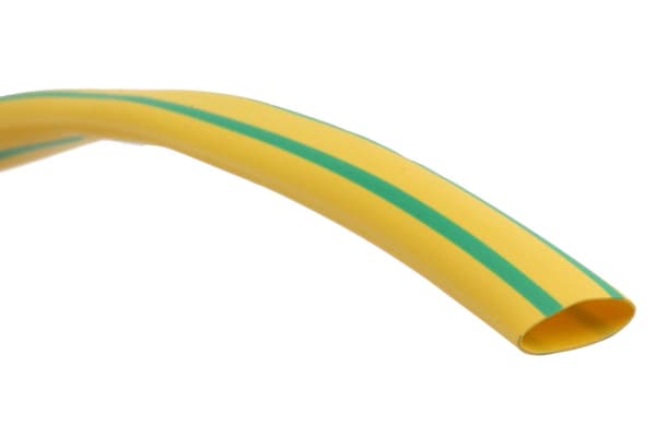 Product image for Green/yellow heatshrink tube 6/2mm i/d