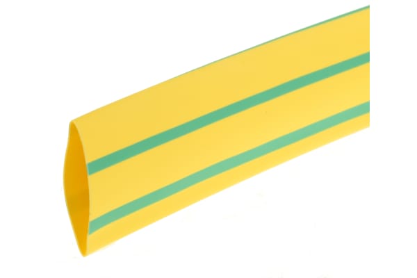 Product image for Green/yellow heatshrink tube 18/6mm i/d