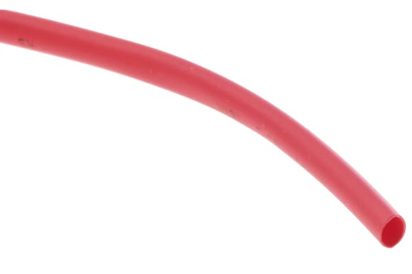 Product image for Red low shrink temp tube 1.6mm i/d