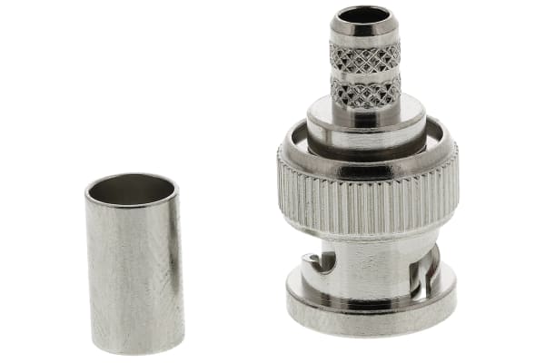 Product image for BNC STRAIGHT CRIMP PLUG 75 OHM